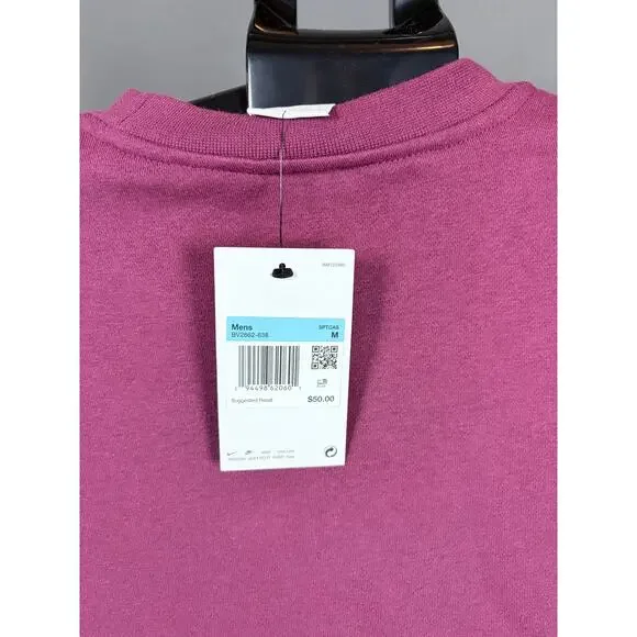 Nike Sportswear Club Fleece Crewneck Sweatshirt - Women’s Size M NWT Pink - Picture 5 of 5